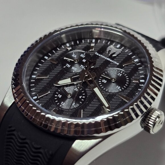 TechnoMarine Sea Dream Unisex Watch - 38mm, Black, Silver (TM-719029) - Picture 3 of 15